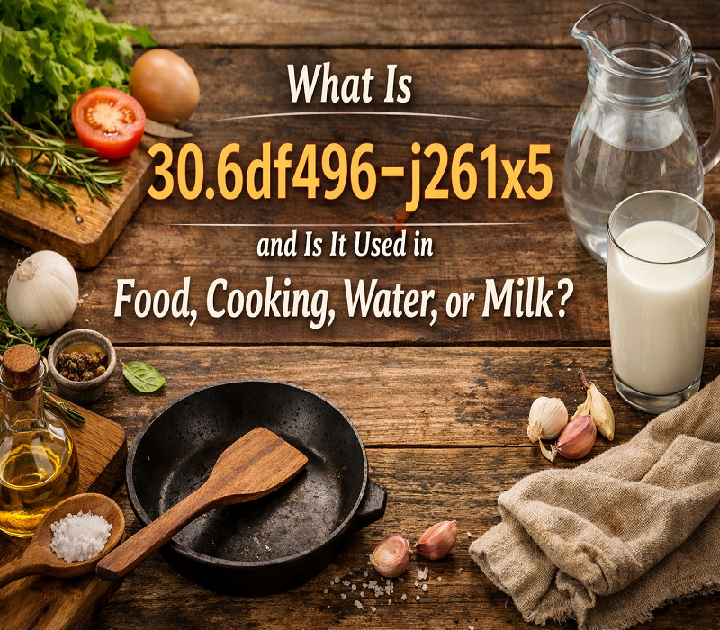 What Is 30.6df496–j261x5 and Is It Used in Food, Cooking, Water, or Milk?